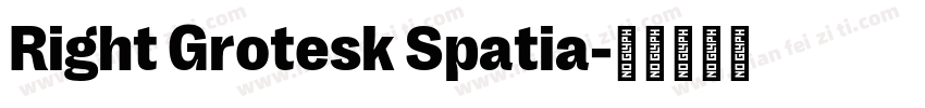 Right Grotesk Spatia字体转换